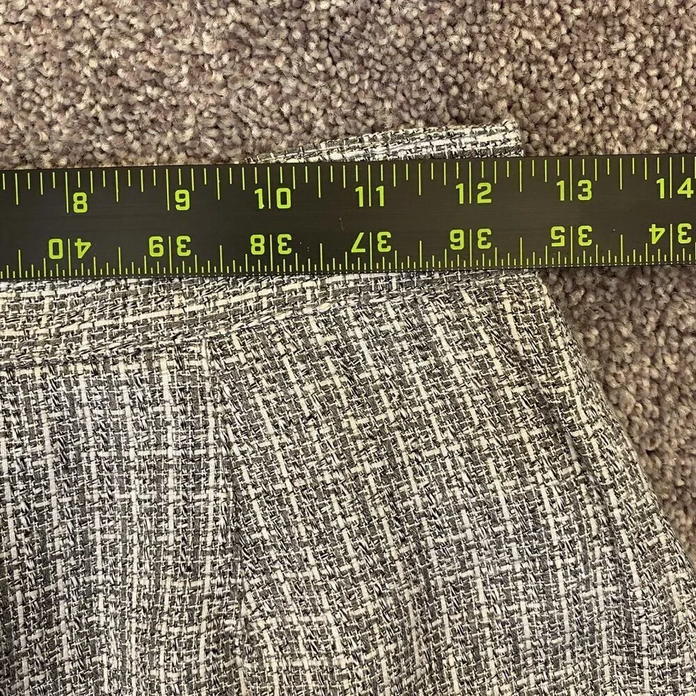 Tina Hagen Women's Vintage Mini Skirt Size S Gray Back Closure Made in USA EUC